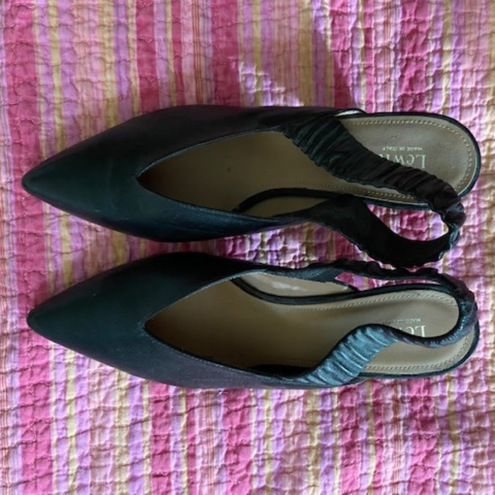 New Lewit Slingbacks Size 38.5/ 8.5 Made in Italy